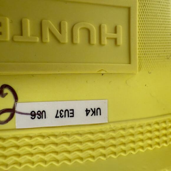 Hunter Rainboots Womens 6 Yellow Chelsea Ankle Waterproof Rain Boots NWOT - Picture 8 of 8